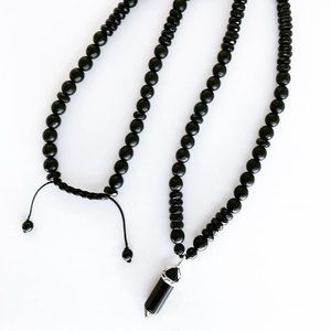 Men’s 24” Blue Goldstone Necklace